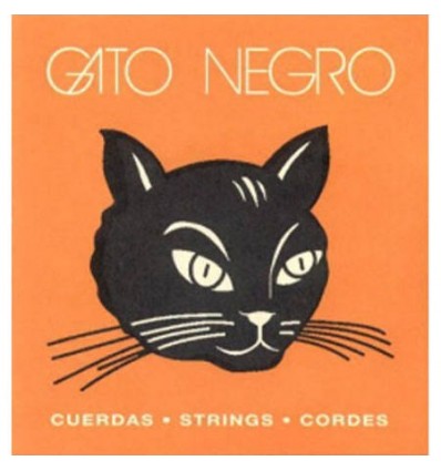 GATO NEGRO CUERDA GUITARRA CLASICA JUEGO