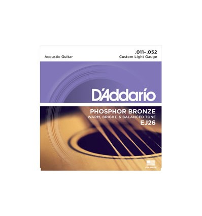 DADDARIO  CUERDA ACUSTICA JUEGO EJ-26
