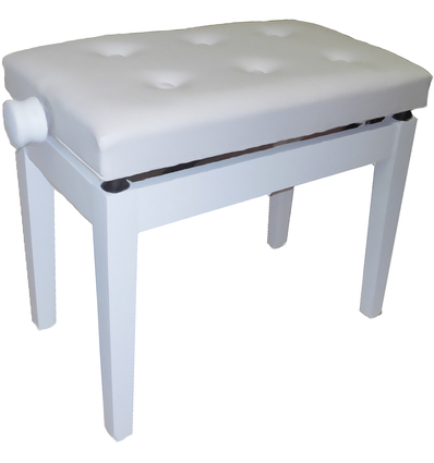 PIANO BENCH BGM WHITE-WHITE