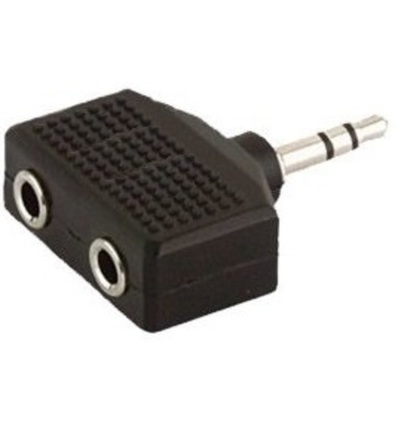 ADAPTADOR DUAL MINIJACK STEREO 3,5 MM HEMBRA X 2 - MINIJACK STEREO 3,5 MM A107