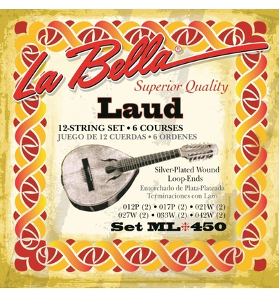 JUEGO DE CUERDAS LA BELLA DE LAUD
