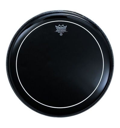PARCHE REMO PIN STRIPE ACEITE NEGRO DE 14"