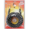 CABLE EK AUDIO PARA GUITARRA JACK - JACK RECTOS TELA TRENZADA DE 6 M