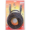 CABLE EK AUDIO TRENZADO DE TELA PARA MICRÓFONO XLR-XLR MACHO-HEMBRA 9 METROS 